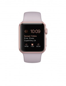 - Apple Watch Sport 38mm Rose Gold Aluminum Case with Lavender Sport Band CPO (MLCH2)