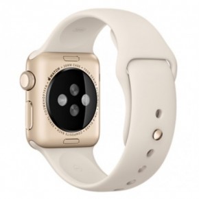 - Apple Watch Sport 38mm Gold Aluminum Case with Antique White Sport Band CPO (MLCJ2) 3