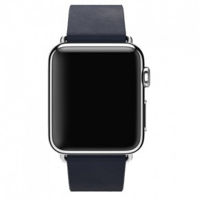 - Apple Watch 38mm Stainless Steel Case with Midnight Blue Modern Buckle (MJ332) 6