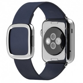 - Apple Watch 38mm Stainless Steel Case with Midnight Blue Modern Buckle (MJ332) 10