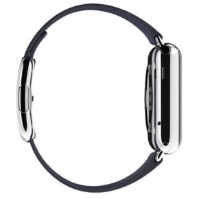 - Apple Watch 38mm Stainless Steel Case with Midnight Blue Modern Buckle (MJ332) 11