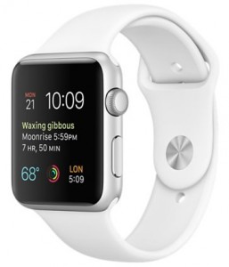 - Apple Watch Sport 42mm Silver Aluminum Case with White Sport Band (MJ3N2)