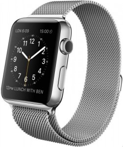 - Apple Watch 42mm Stainless Steel Case with Milanese Loop (MJ3Y2)