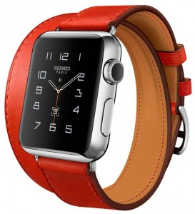 - Apple Watch Hermes Double Tour 38mm Stainless Steel Case with Capucine Leather Band (MLC22)