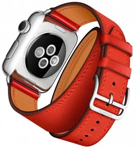 - Apple Watch Hermes Double Tour 38mm Stainless Steel Case with Capucine Leather Band (MLC22) 5