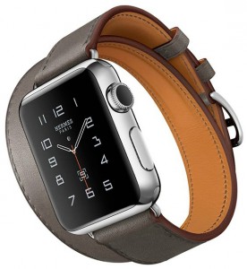 - Apple Watch Hermes Double Tour 38mm Stainless Steel Case with Etain Leather Band (MLC32) 4