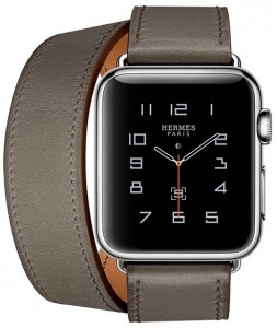 - Apple Watch Hermes Double Tour 38mm Stainless Steel Case with Etain Leather Band (MLC32) 6