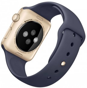 - Apple Watch Sport 42mm Gold Aluminum Case with Midnight Blue Sport Band (MLC72) 4