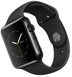 - Apple Watch 42mm Space Black Stainless Steel Case with Black Sport Band (MLC82)