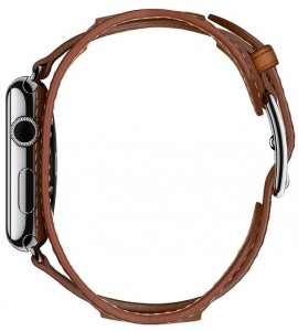 - Apple Watch Hermes Cuff 42mm Stainless Steel Case with Fauve Barenia Leather Band (MLCE2) 3