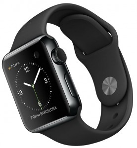 - Apple Watch 38mm Space Black Stainless Steel Case with Black Sport Band (MLCK2) 5