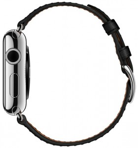 - Apple Watch Hermes Single Tour 38mm Stainless Steel Case with Noir Leather Band (MLCP2) 3