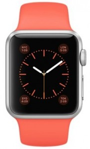 - Apple Watch Sport 38mm Silver Aluminum Case with Apricot Sport Band (MMF12) 5