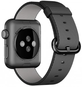 - Apple Watch Sport 38mm Space Gray Aluminum Case with Black Woven Nylon (MMF62) 4