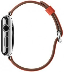 - Apple Watch 38mm Stainless Steel Case with Red Classic Buckle (MMF82) 3