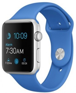 - Apple Watch Sport 42mm Silver Aluminum Case with Royal Blue Sport Band (MMFM2)