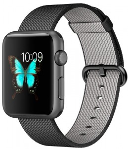 - Apple Watch Sport 42mm Space Gray Aluminum Case with Black Woven Nylon (MMFR2)