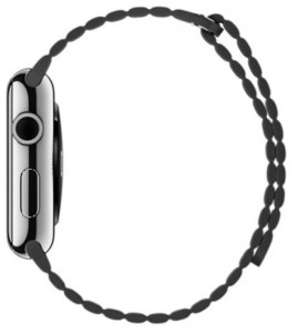 - Apple Watch 42mm Stainless Steel Case with Storm Gray Leather Loop (MMFX2) 3