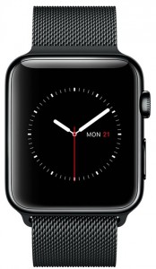 - Apple Watch 42mm Space Black Stainless Steel Case with Space Black Milanese Loop (MMG22) 5