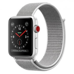 - Apple Watch Series 3 GPS + Cellular 42mm Silver Aluminum (MQK52)