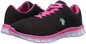   U.S. Polo Assn Janis (36UA 6US 23.5) Black/Fuchsia/White