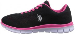   U.S. Polo Assn Janis (36UA 6US 23.5) Black/Fuchsia/White 5