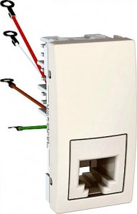   RJ11 1- Schneider Electric Unica   (MGU3.491.25)