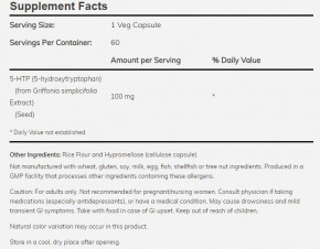    Now Foods 5-HTP 100MG 120  ( 120) 3