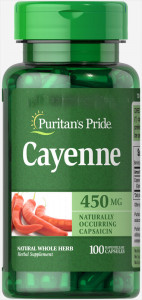   Puritans Pride Cayenne 450 mg 100  (4384301516)