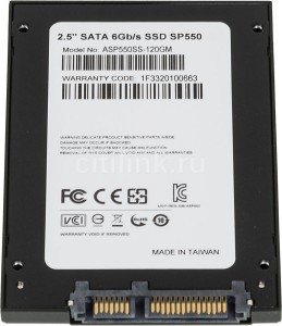 SSD- A-Data SP550 2,5 Sata III 120GB 560-410MB/s (ASP550SS3-120GM-C) 3