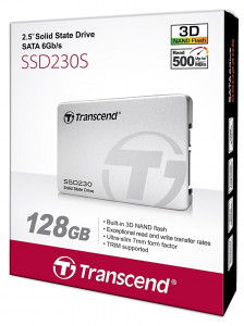 SSD  Transcend SSD230S 128Gb SATAIII 3D TLC (TS128GSSD230S) 4