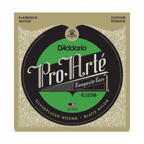    D'Addario EJ25B Pro Arte Composites Flamenco Black Nylon