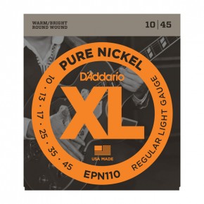    D'Addario EPN110 XL Pure Nickel Regular Light 10-45