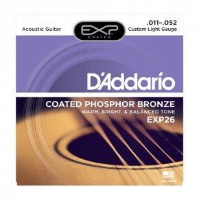    D'Addario EXP26 Phosphor Bronze Custom Light 11-52