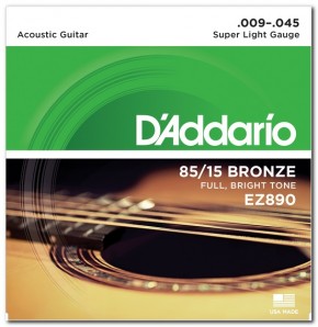    D'Addario EZ890 Bronze Super Light 9-45