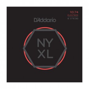    D'Addario NYXL1074 Light Top/Heavy Bottom 8-String 10-74