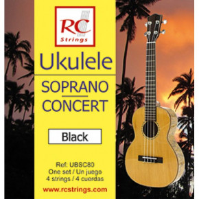    Royal classics UBSC80 Ukelele Black Soprano-Concert