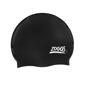    Zoggs Silicone Cap Plain Black (300604BLK)