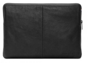    Decoded Leather Sleeve with Zipper Pocket  MacBook 12 black (D4SS12BK) 3