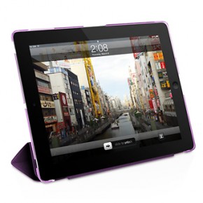   iPad mini Macally Hard-shell case w. det. cover Lilac (CMATEL-M1) 5