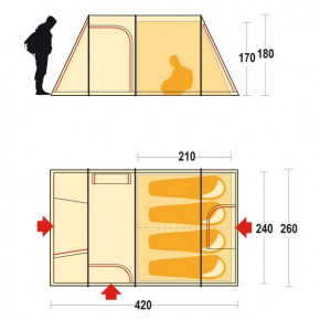  Ferrino Flow 4 Brown (925170) 3