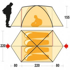  Ferrino Lhotse 4 4000 Orange 4