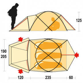  Ferrino Snowbound 3 (8000) Orange 4