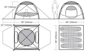  Marmot Halo 4P Tent Pale Pumpkin/Terra Cotta 4