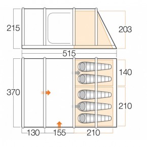  Vango Edoras 500 Sky Blue 3