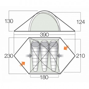  Vango Halo 300 Anthracite 3