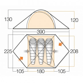  Vango Halo XD 300 Cactus 3