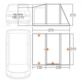  Vango Idris II Low Sky Blue (925268) 3