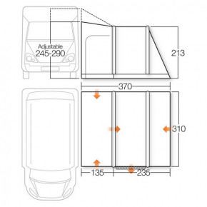  Vango Idris II Tall Sky Blue (925267) 3