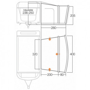  Vango Sonoma II 400 Grey Violet (925270) 3